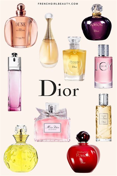 women's best dior perfume|christian Dior fragrances list.